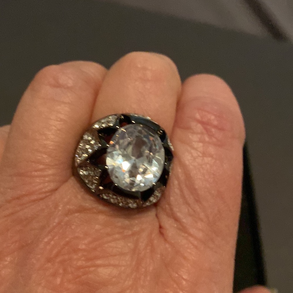 Crystal Statement Ring - image 3